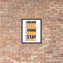 Load image into Gallery viewer, Framed Poster Work Hard